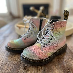 Dr. Martens Rainbow 1460 Pascal Iridescent 8-Eye Boot Size 13 Little Girls